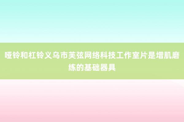 哑铃和杠铃义乌市芙弦网络科技工作室片是增肌磨练的基础器具